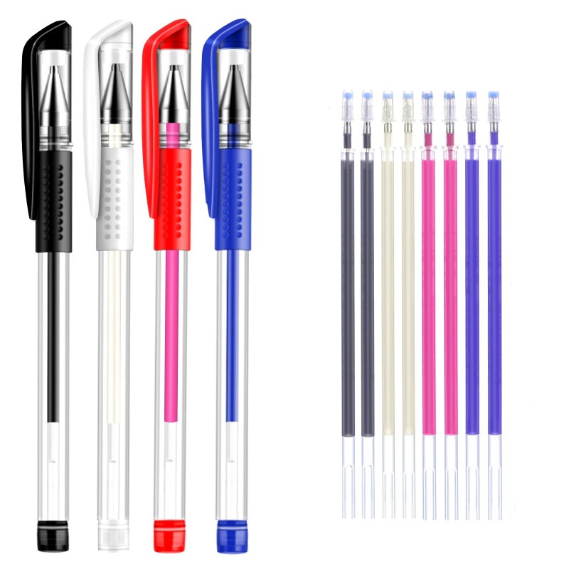 ibotti Heat Erase Pens for Fabric with 8 Free Refills for Quilting Sewing, 4 Colors Assorted Pack - Image 2